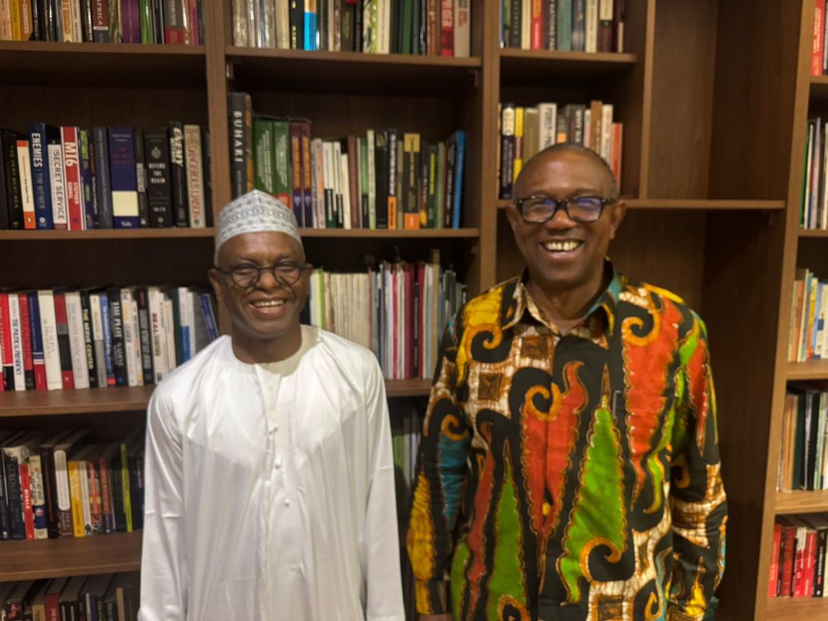 iReporteronline's tweet image. BREAKING: Hours after meeting with former Niger State Governor Babangida Aliyu at his Abuja residence, Peter Obi holds another meeting with former Kaduna State Governor and SDP Chieftain, Nasir El-Rufai at his Abuja residence

Earlier today, there were rumours that some PDP…