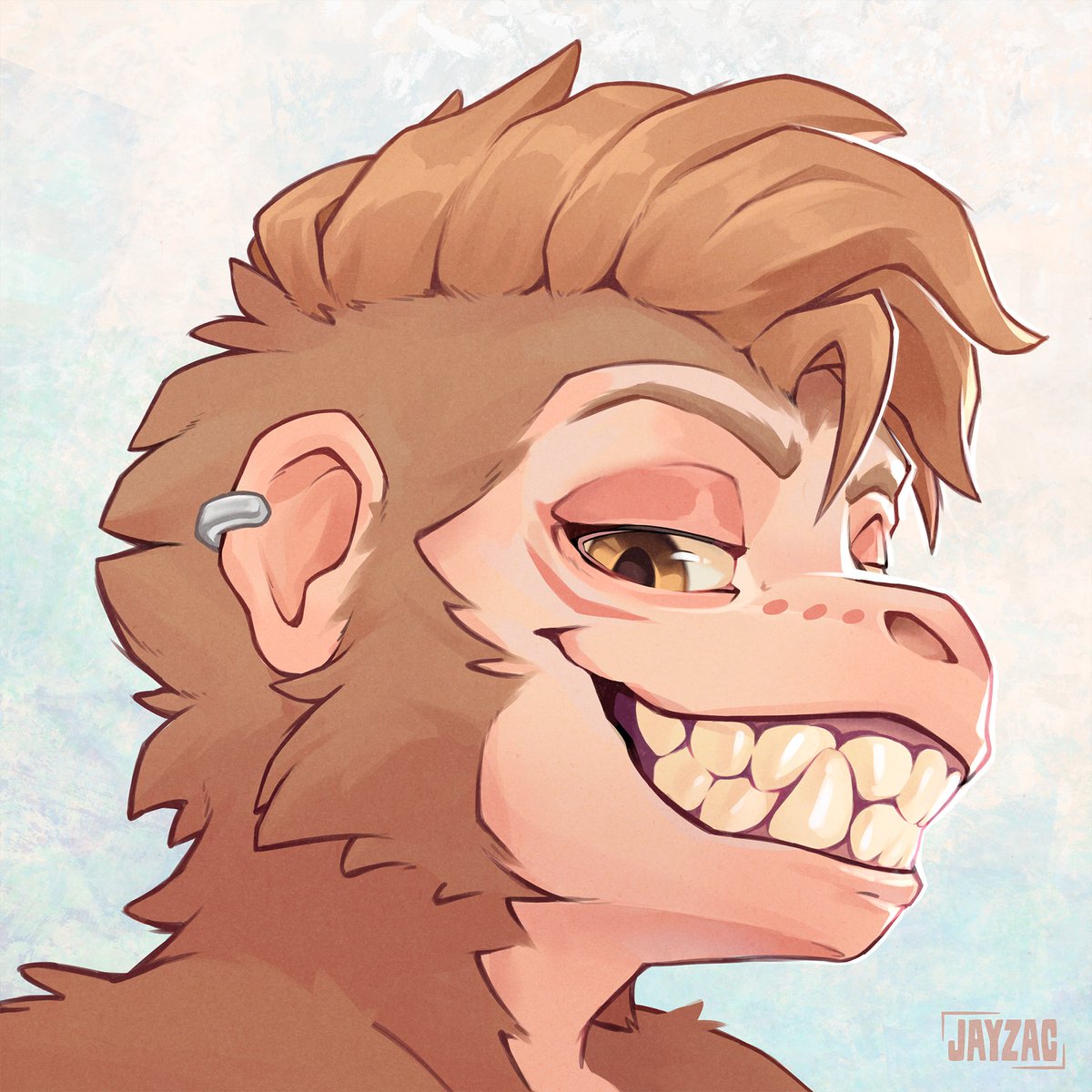 Monke fella! 🐒🤎 OokOok! 
YCH Done for <a href="/WoleerDeer/">∆§🤎¡Woleer!🤎§∆</a> 
Thanks you!! :DDD
