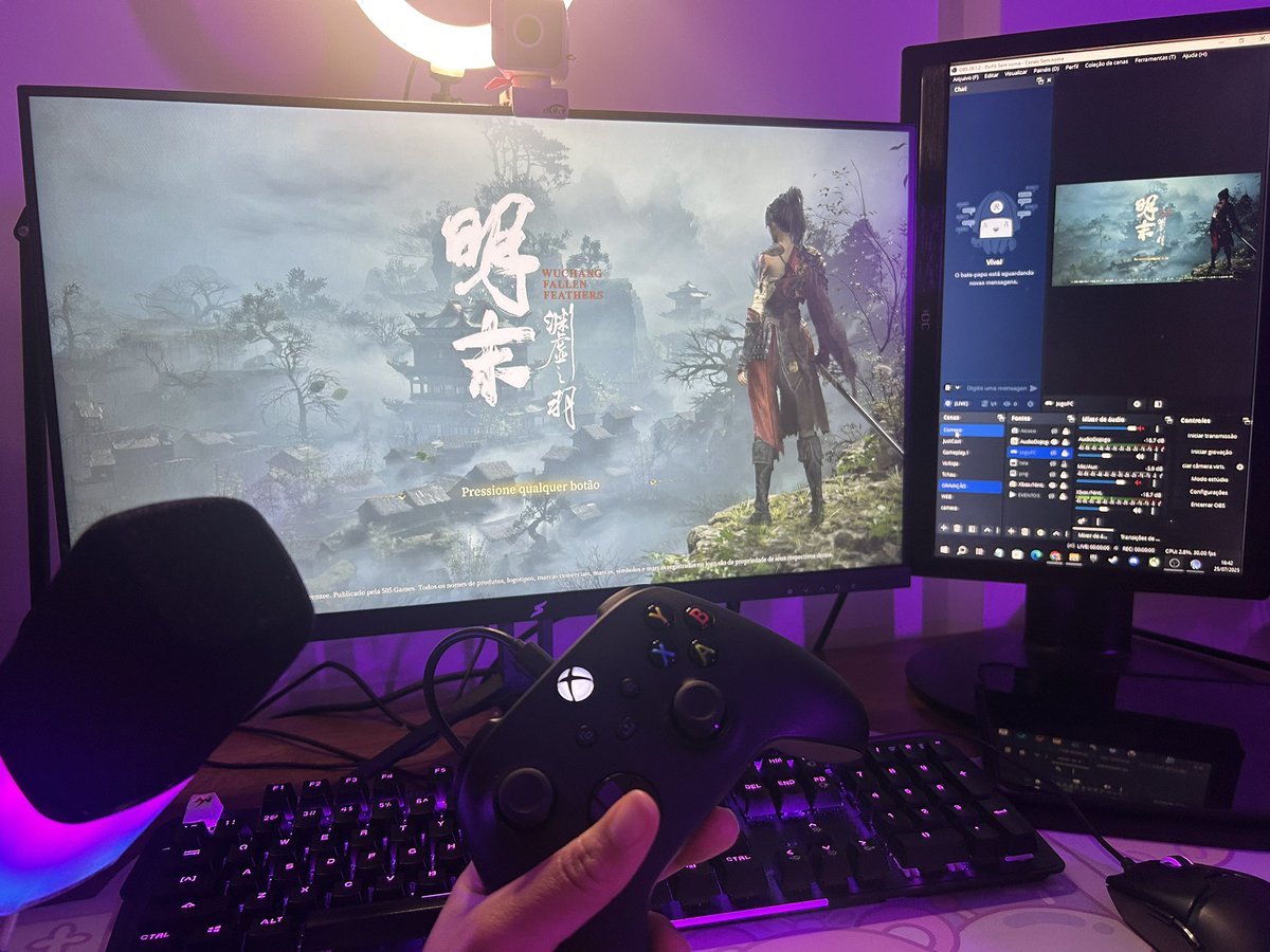 Bora lá … curtir mais um pouco desse jogaço direito do meu Series X - WUCHANG #505games #wuchangfallenfeathers <a href="/505_Games/">505 Games</a> 
twitch.tv/ladypipper