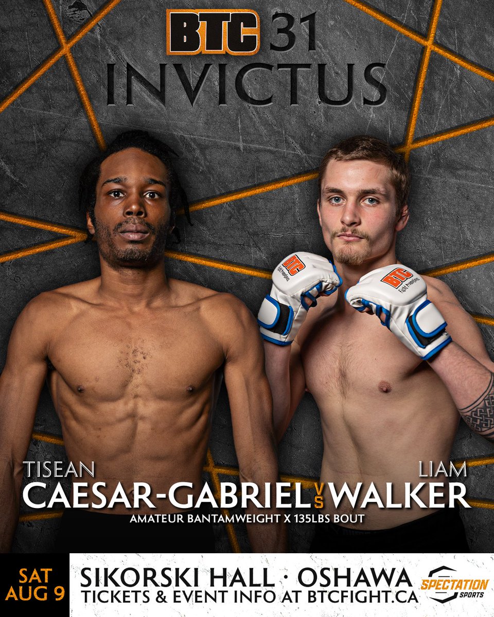 BTCFight's tweet image. Four more fights signed for Oshawa, including undefeated prospects Dylan Majeste (3-0) vs. Christopher Balodis (4-0) 💥 Join us on August 9th at Sikorski Hall for another action-packed night of amateur MMA!! #BTC31 #Oshawa #MMA