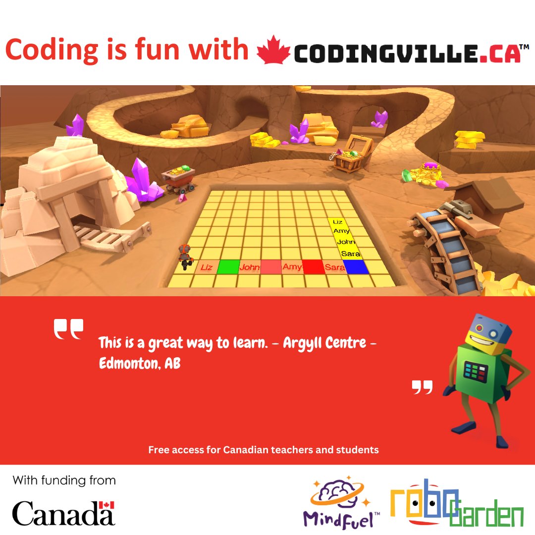 We couldn't have said it better ourselves.  Codingville IS a great way to learn.  Try it in  your classroom today and see what it can do for  your students.

codingville.ca