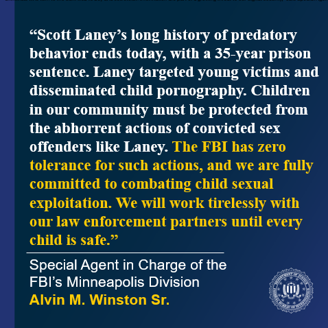 Convicted Sex Offender Sentenced to 35 Years for Production of Child Pornography  

Read More: ow.ly/1j0U50WvwhJ