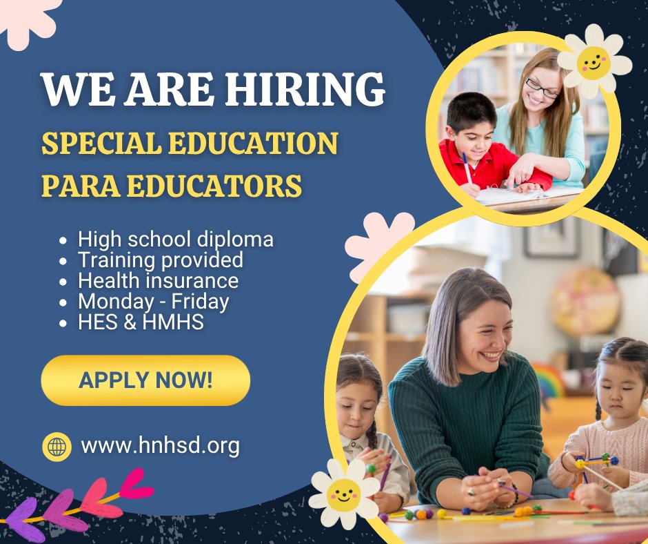 Para Educators Needed!