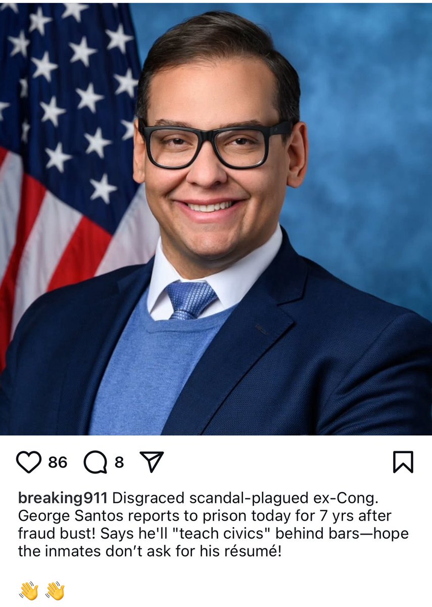 喜国洋战友桑托斯因诈骗罪喜提7年徒刑。这是帮教主探个路，一个普通战友都7年了，怎么说教主也要弄个77年，才能在喜国玉米地🌽彰显自己的权威啊😅