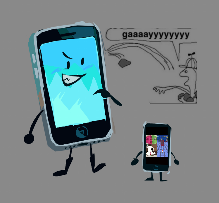 ratbuchet's tweet image. i dont go there but friend rly wanted me to draw his favorite phone so heres my blorbo in law Apple iPhone 16 Pro Max or sth