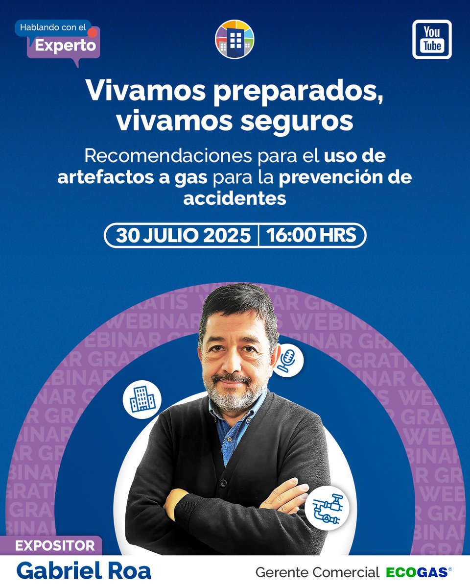 EdifitoChile's tweet photo. 🏢 La seguridad empieza por estar informados.

Este 30/07 a las 16:00 hrs inscríbete al webinar "Vivamos Preparados, Vivamos Seguros" con Gabriel Roa de EcoGas.

🧯Recomendaciones para prevenir accidentes por artefactos a gas.

📩 Inscríbete aquí: https://t.co/i2lm8RckXv https://t.co/BgxTn6nqD4