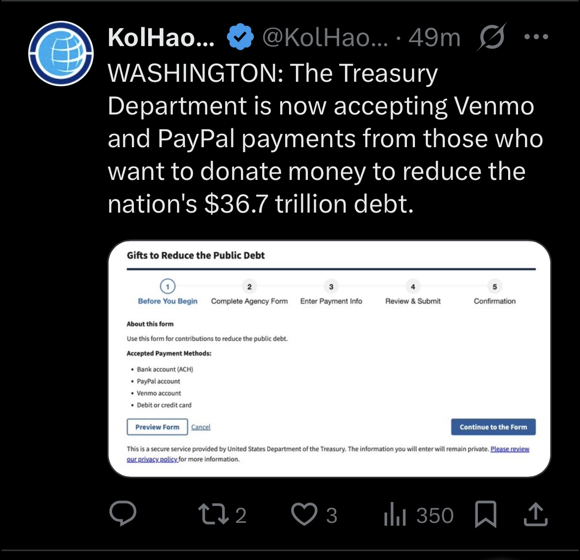 The Jews are now accepting Venmo and PayPal donations towards Jewish war debt