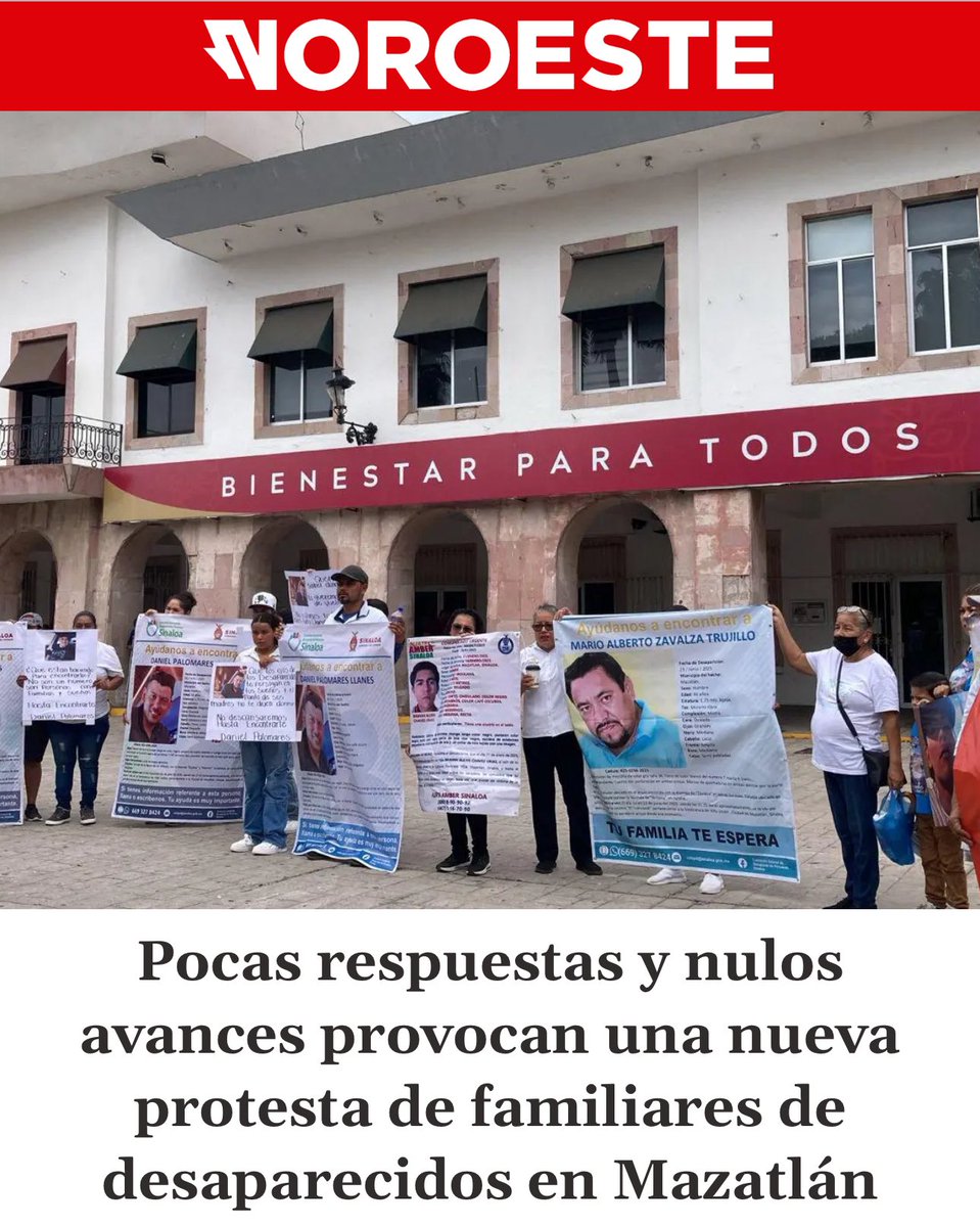 AdrianLopezMX's tweet image. Pocas respuestas y nulos avances provocan una nueva protesta de familiares de desaparecidos en Mazatlán noroeste.com.mx/mazatlan/pocas…