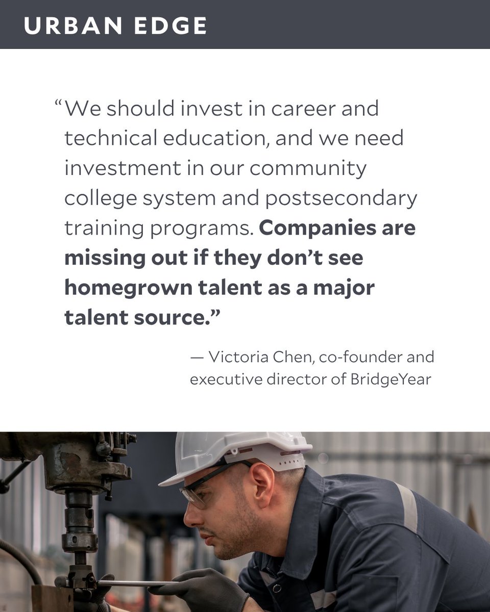 RiceKinderInst's tweet image. 💼 Preparing Houston’s future workforce starts in high school. The Urban Edge spoke with BridgeYear on how school districts can connect classwork to careers. Read more: bit.ly/4l4pby8