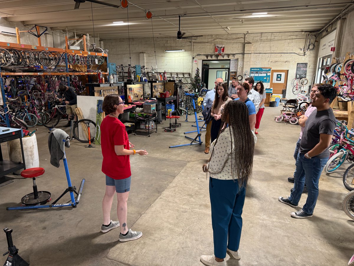 Greater Wichita Partnership (@greater_wichita) on Twitter photo This week, the Partnership and <a href="/DowntownWichita/">Downtown Wichita</a> teams had the opportunity to tour <a href="/bikewalkwichita/">Bike Walk Wichita</a>, explore the ReCycle Shop, and learn about the organization's advocacy for safe, inclusive and joyful multimodal transportation across Wichita. This week, the Partnership and <a href="/DowntownWichita/">Downtown Wichita</a> teams had the opportunity to tour <a href="/bikewalkwichita/">Bike Walk Wichita</a>, explore the ReCycle Shop, and learn about the organization's advocacy for safe, inclusive and joyful multimodal transportation across Wichita.