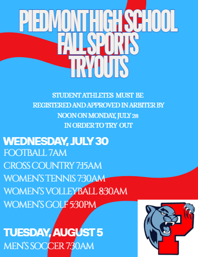 <a href="/UCPSNC/">Union County Public Schools</a> <a href="/UCPSNCAthletics/">UCPS NC Athletics</a> <a href="/piedmontHighBC/">Piedmont High Athletic Booster Club</a> <a href="/PiedmontHighATC/">PHS AthleticTraining</a> <a href="/PiedmontHSNC/">Piedmont High School</a> <a href="/DylanStamey_PHS/">Dylan Stamey</a> <a href="/AGHoulihan/">Andrew G. Houlihan</a>