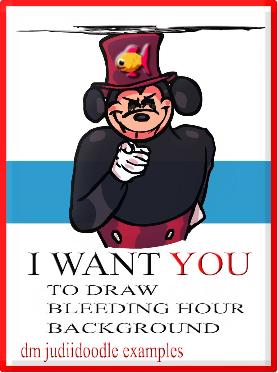 SegaSketchie's tweet image. THE BLEEDING HOUR NEEDS YOUR HELP!
we&apos;re adding a couple of songs in an update to the mod and we need someone who can do backgrounds for them, send me your examples in dms here or on discord (@/judiidoodle)

#vsmouse #fnf #fridaynightfunkin #mousefnf #fnfmod