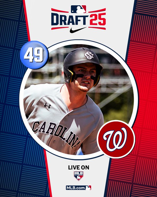 Jim Callis (@jimcallismlb) on Twitter photo 2nd-rder Ethan Petry signs w/<a href="/Nationals/">Washington Nationals</a> for $2.09 million (slot 49 value = $1,984,200). South Carolina OF, plus-plus raw power, 54 HR in three years w/Gamecocks, <a href="/OfficialCCBL/">Cape League</a> MVP in 2024. <a href="/MLBDraft/">MLB Draft</a> 2nd-rder Ethan Petry signs w/<a href="/Nationals/">Washington Nationals</a> for $2.09 million (slot 49 value = $1,984,200). South Carolina OF, plus-plus raw power, 54 HR in three years w/Gamecocks, <a href="/OfficialCCBL/">Cape League</a> MVP in 2024. <a href="/MLBDraft/">MLB Draft</a>