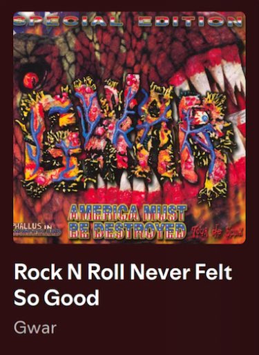Icarus_lizard's tweet image. One of my favorite gwar songs ever but it’s just about having sex with a quadruple amputee