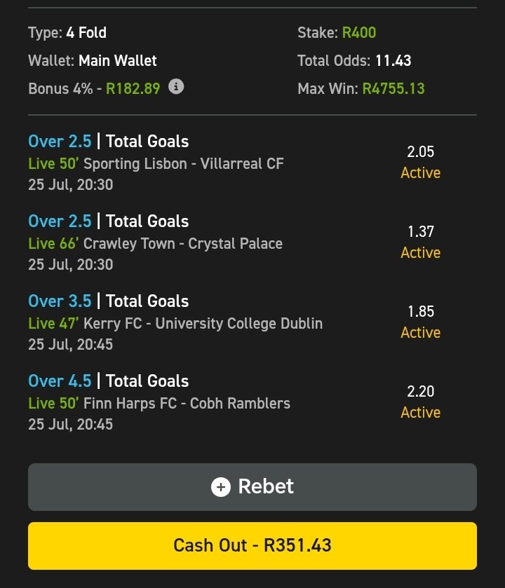 SherrifftheCap's tweet image. Let fish here on @Easybet_SA
Copy my bet slip here π¨
easybet.co.za/sports?bookedBβ¦
β° Kick-off ππΎ : Today!
π Bet Slip Code ππΎ : 03-325048
Sign up using my promo CODE ππΎ FISH50 to get a R50 Sign-Up Bonus + 25 Bonus Spins ππΎ : ebpartners.click/o/R4vQhw?lpageβ¦
18+ Ts & C's Apply