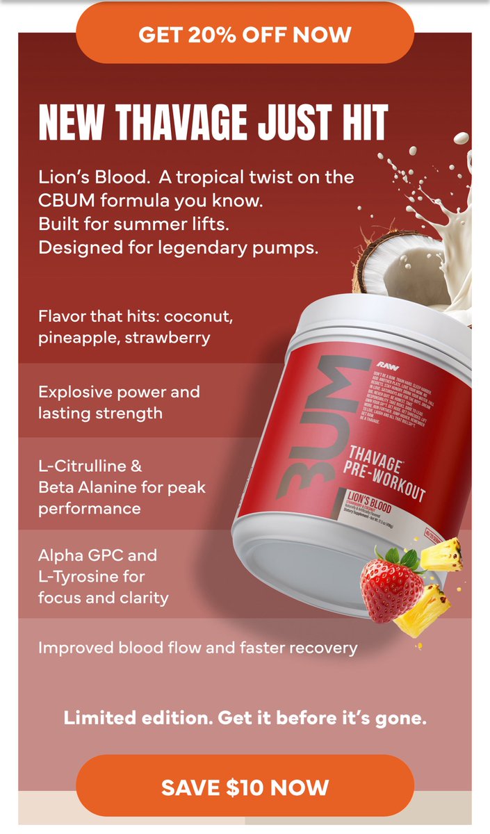 Props to <a href="/GetRawNutrition/">Daddy BUM</a> for hacking my browser history to custom formulate this blend for me.  Thanks!!