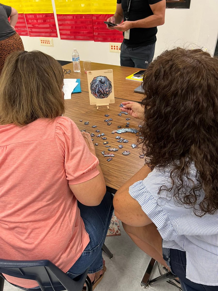 School will be starting soon and our teachers are looking forward to the new year! They’re learning  and collaborating. We know it’s going to be a great school year! 🐻 💜 🐻