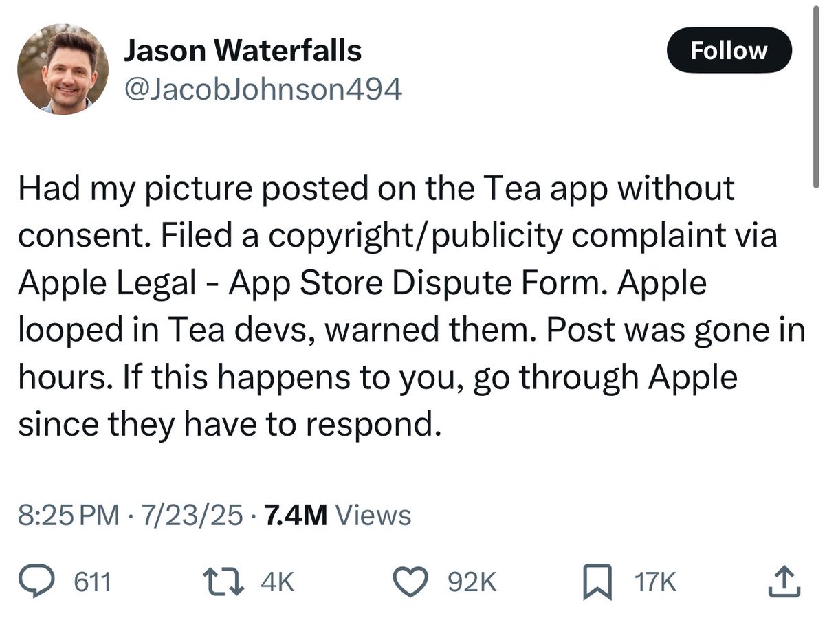 0xAndros's tweet image. honestly impressed with how the tea app crafted their ugc.
3 month old Reddit/X accounts (male dominated platforms) posting about their unwanted appearance while girls talk about getting burned on IG/TikTok
insane outrage bait from both sides