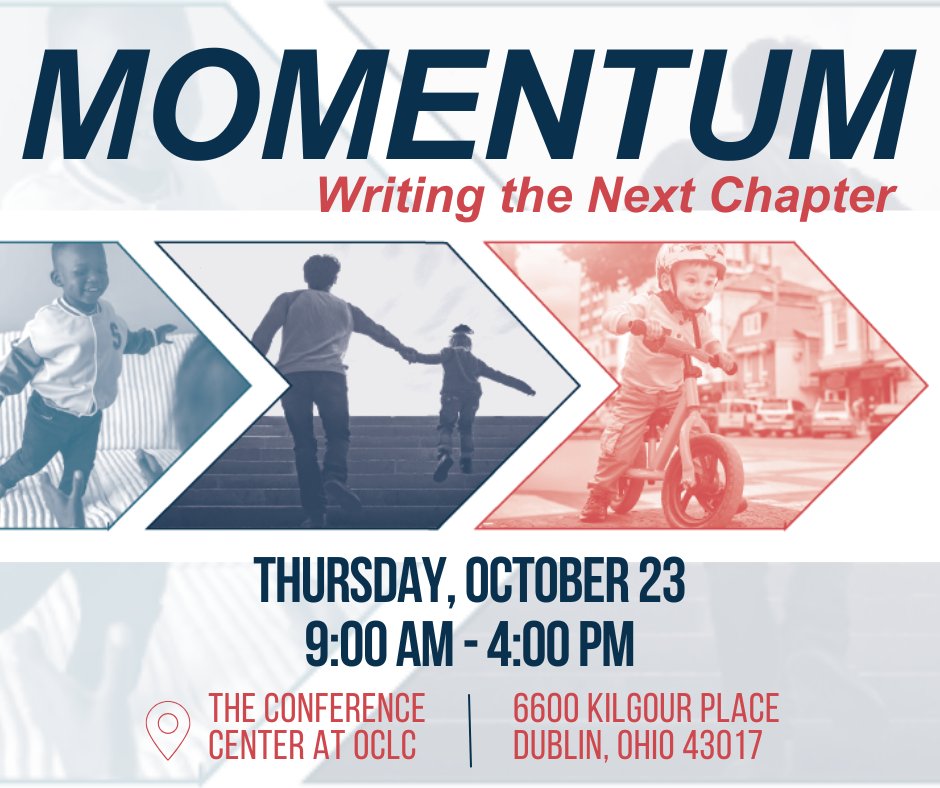 GroundworkOhio's tweet image. 📅 SAVE THE DATE: Momentum 2025 is Oct 23!
Join early childhood advocates from across Ohio for a powerful day of learning, strategy & celebration🎟️ Registration opens Aug 6 w/ a 1 day $50 FLASH SALE for email subscribers. Subscribe here: ow.ly/27qW50WuOZa
#Momentum2025