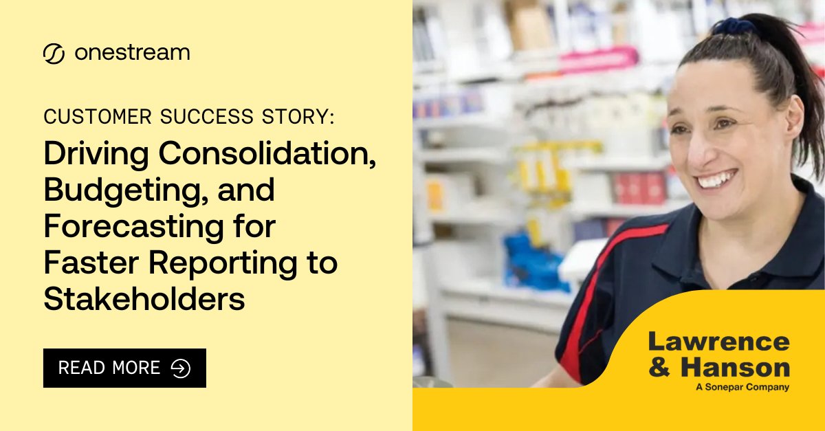 In a fast-moving market, agility matters. Lawrence &amp; Hanson upgraded their financial planning and reporting to support growth, integrate acquisitions and drive P&amp;L improvement with real-time data.

See how they did it: ow.ly/GT6l50WuZTB