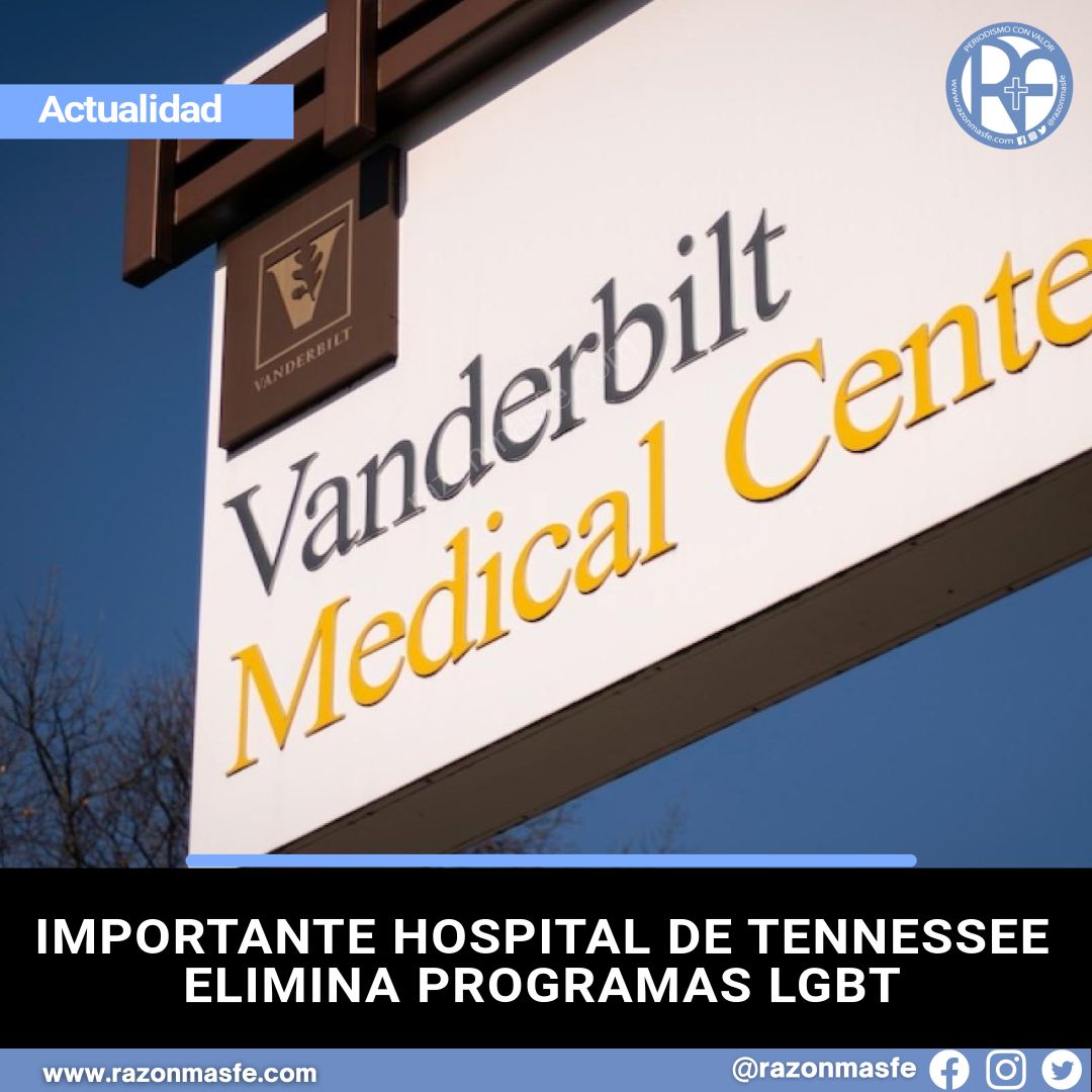 razonmasfe's tweet image. 📰Vanderbilt University Medical Center despide a cinco empleados activistas LGBT y cierra su programa de salud LGBT tras recortes presupuestarios de 300 millones implementados por la administración Trump.
➕ info: razonmasfe.com/importante-hos…