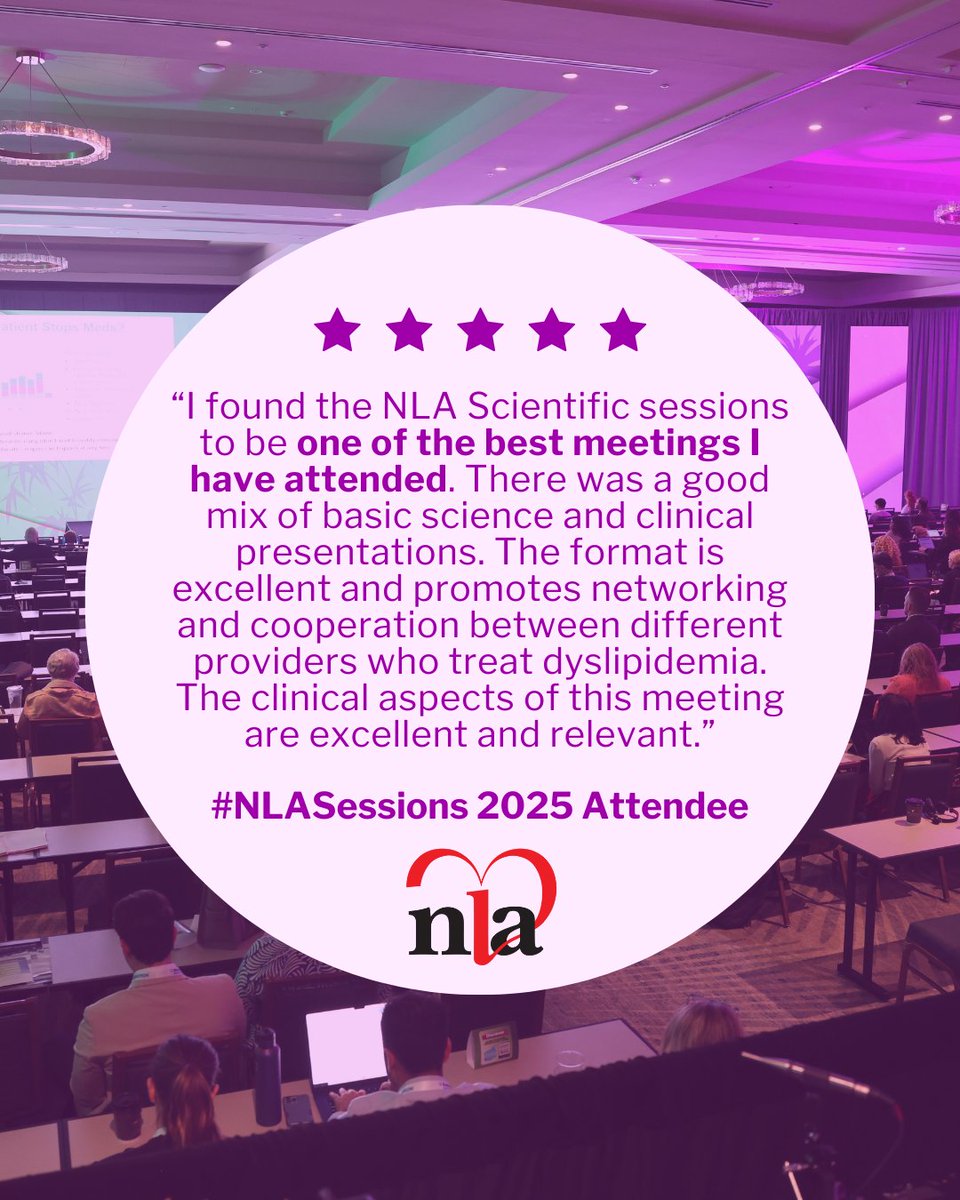 nationallipid's tweet image. Thinking about #NLAFall? Past #NLASessions attendees shared what made their experience unforgettable — and why you’ll want to join us in Scottsdale this October!💬
📍The Scottsdale Resort & Spa
📅Oct. 17-19
🔗lipid.org/fall
#LipidScience #MedicalConference #CME…