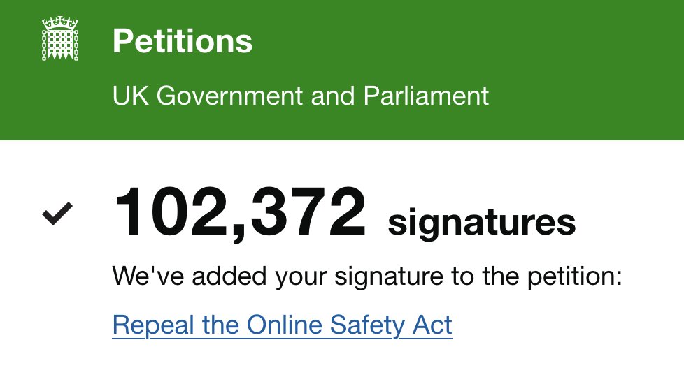 UnboundToday's tweet image. Even if the Government does throw this in the bin (which history suggests), this petition will provide evidence of the wilful thwarting of public will.
Repeal the Online Safety Act 2023: petition.parliament.uk/petitions/7229…
For more info on this: ukcolumn.org
@ukcolumn