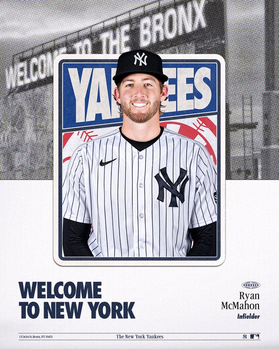 Welcome to New York - Ryan McMahon - Infielder. 