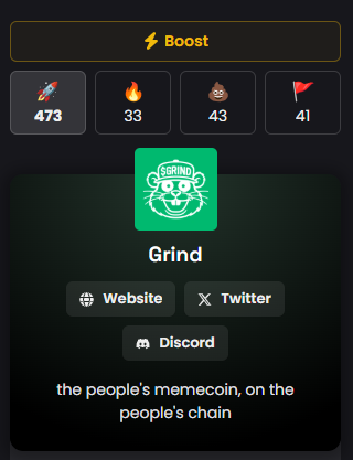 doomajigs's tweet image. Do you hold @GrindTheCoin!? Have you tapped the rocket today!?
GO DO IT!
dexscreener.com/abstract/0x1c2…