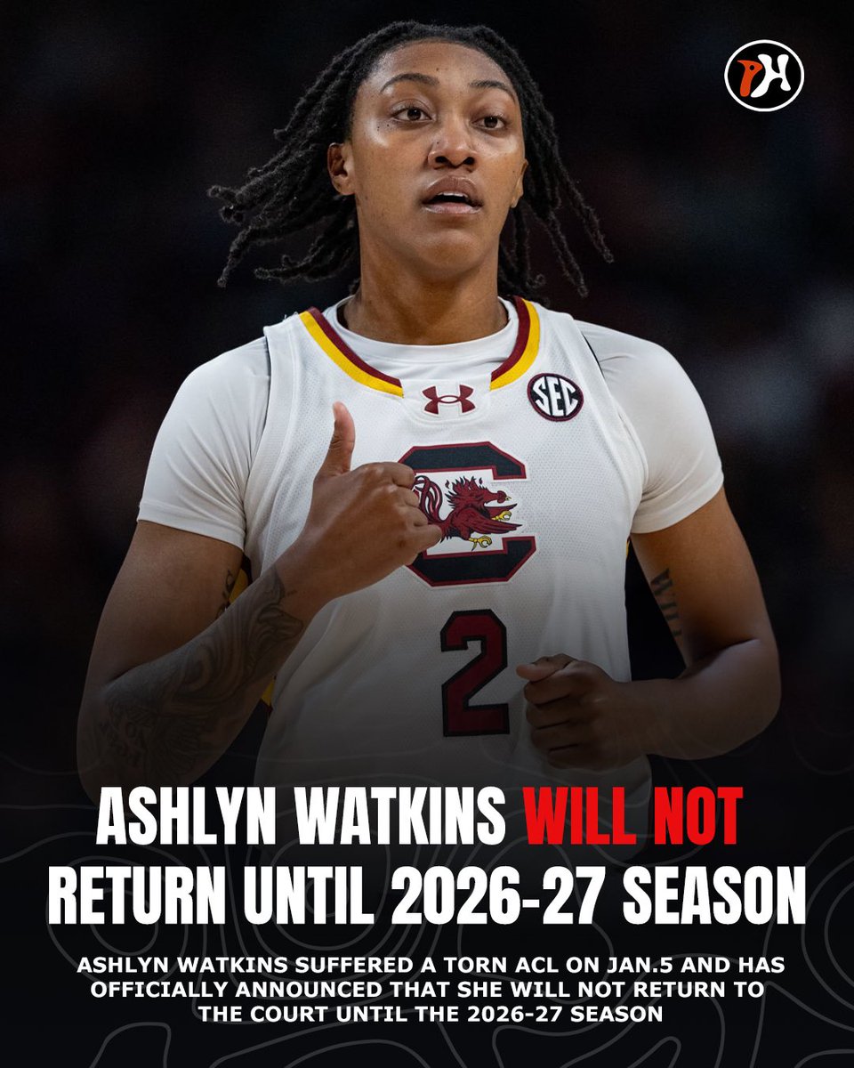 postherhoops's tweet image. 🚨: Ashlyn Watkins has stated that she will not return to the court until the 2026-27 season.
Watkins suffered a torn ACL on January 5, and while many expected her to return during the 2025-26 season, she has stated that she will take time off to focus on herself, community,…
