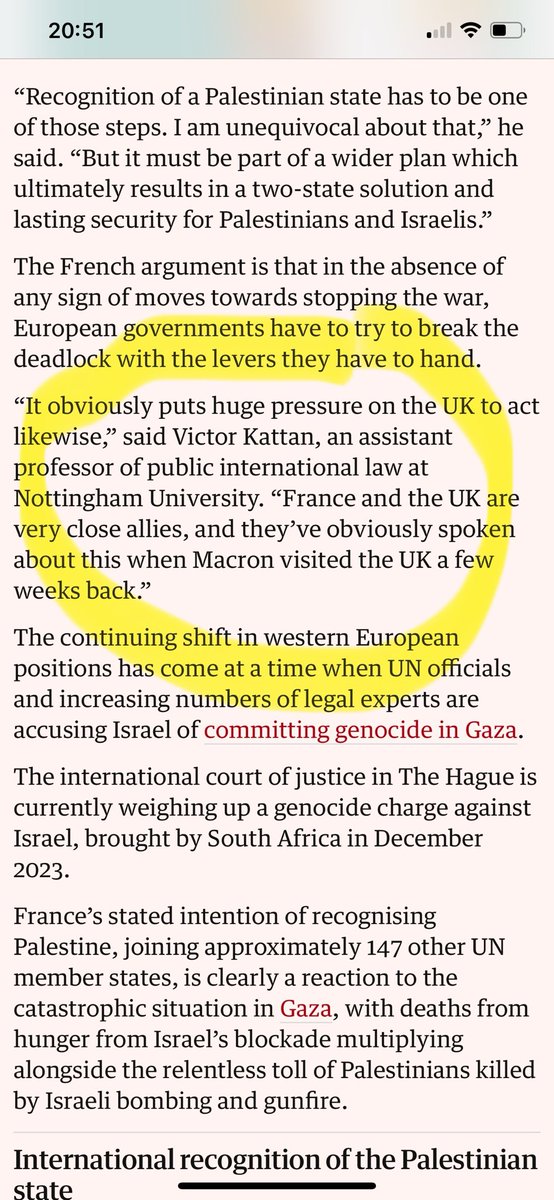 Victor Kattan (@victorkattan) on Twitter photo I was quoted in today’s <a href="/guardian/">The Guardian</a> on Macron’s latest announcement by <a href="/julianborger/">Julian Borger</a>
Let’s see if the UK follows France’s lead and recognises Palestine… but it’s clear both governments need to go much further than recognition I was quoted in today’s <a href="/guardian/">The Guardian</a> on Macron’s latest announcement by <a href="/julianborger/">Julian Borger</a>
Let’s see if the UK follows France’s lead and recognises Palestine… but it’s clear both governments need to go much further than recognition