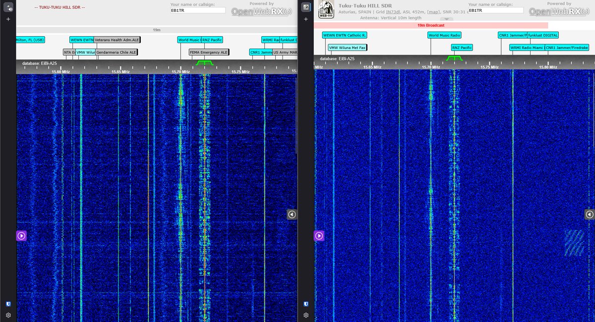 📻 Escuchando Radio New Zealand International 🇳🇿 en inglés, con excelente señal 💪 desde el Pacífico 🌏

Usando receptores remotos:
🟢 KiwiSDR
🌐 Web-888
¡La magia de la onda corta! ✨
#RNZI #Shortwave #SWL #KiwiSDR #Web888 #RadioEscucha #DXing #Pacific #HamRadio #DX #HF #RNZ 📡