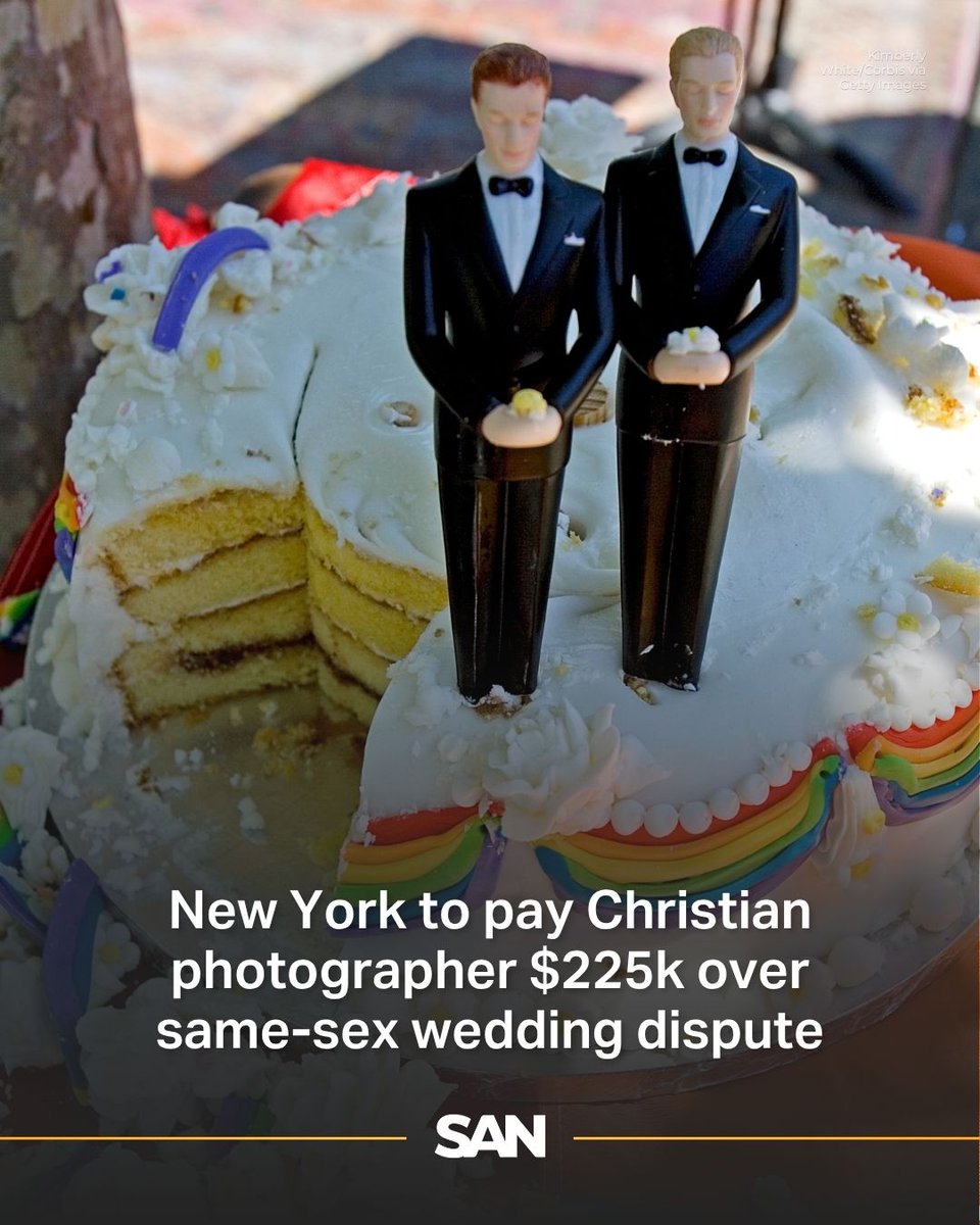 StraightArrow__'s tweet image. Letitia James, the Attorney General of New York, agreed to a settlement with a Christian wedding photographer over same-sex weddings, ending four years of litigation. The consent decree was signed and approved by the district court on Tuesday, July 22.
In 2021, photographer…