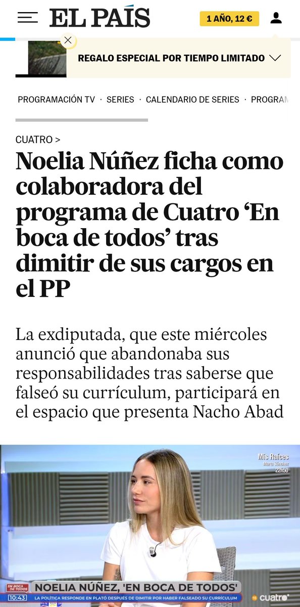 hateunicorns2's tweet image. Pues ya sabéis chavales, el requisito para entrar en Cuatro es mentir en vuestro currículum, como Noelia Núñez.

*No estudiéis ni os esforcéis, no seáis unos PVTOS PRINGAOS