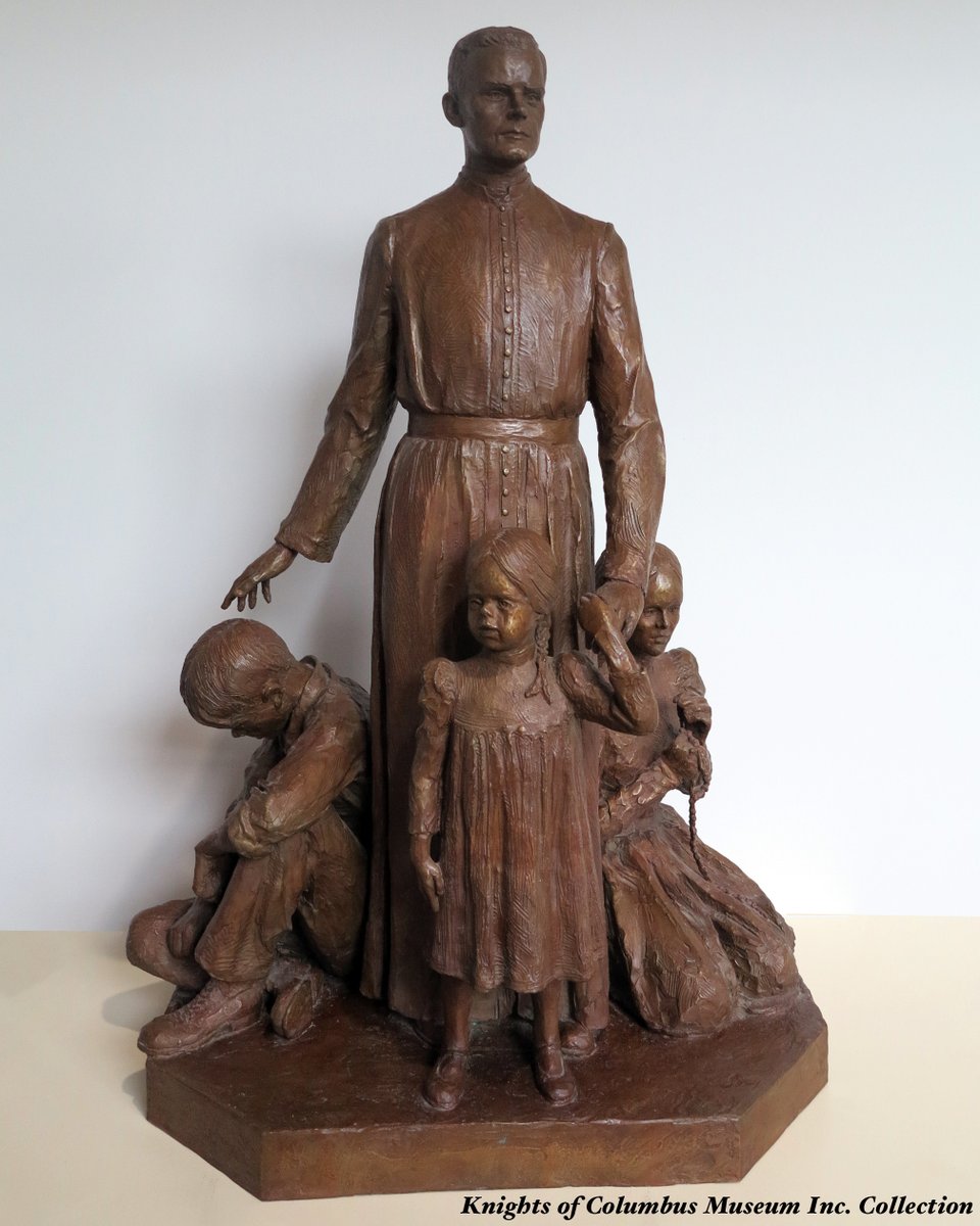 FatherMcGivney's tweet image. Happy Feast of Blessed Michael McGivney!

As he continues the path to sainthood, #FrMcGivney’s heroic virtue with an extraordinary love of God &amp;amp; neighbor remains an inspiration.

Blessed Michael McGivney, pray for us!

📷Statue, “Father Michael J. McGivney” by Charles Parks
@KofC