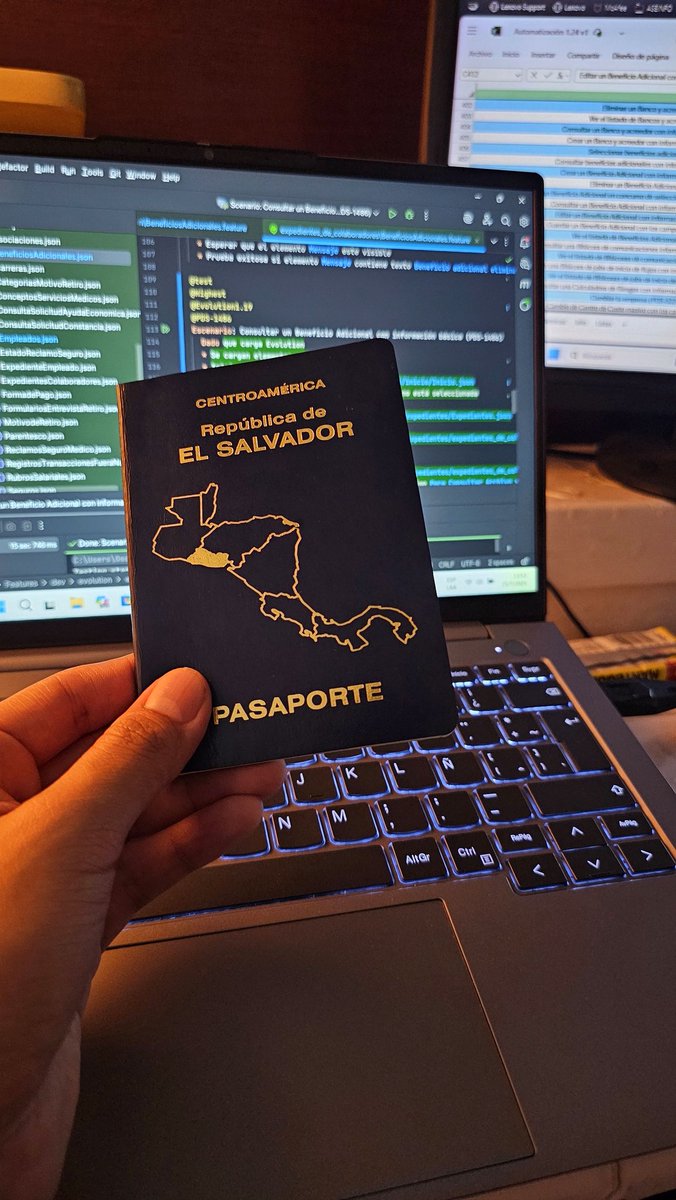 Este año va al 101%, nuevo trabajo como QA Analyst, 3 Diplomados completados, mi mejor peso en años 76kg y ahora saque mi pasaporte 🎓💻✈️ So proud 🥹✨️