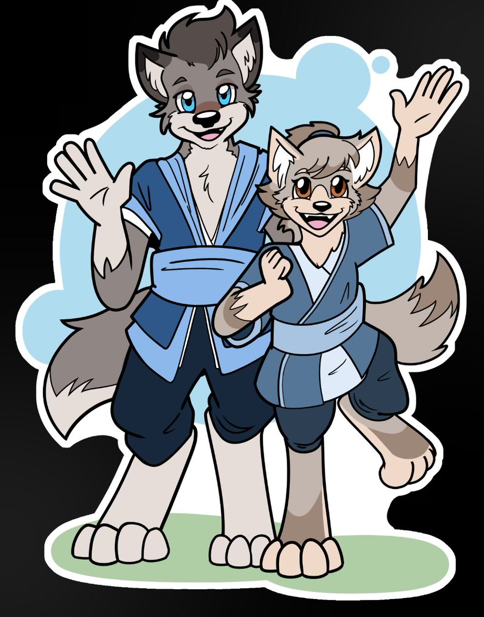 realRPGames's tweet image. Sticker art by Phoenix Baldwin for our coloring storybook, "Chass and the First Day of School." Chase is not drawn to scale. At the age of five, he would have stood about 5'9", towering over his fellow students.