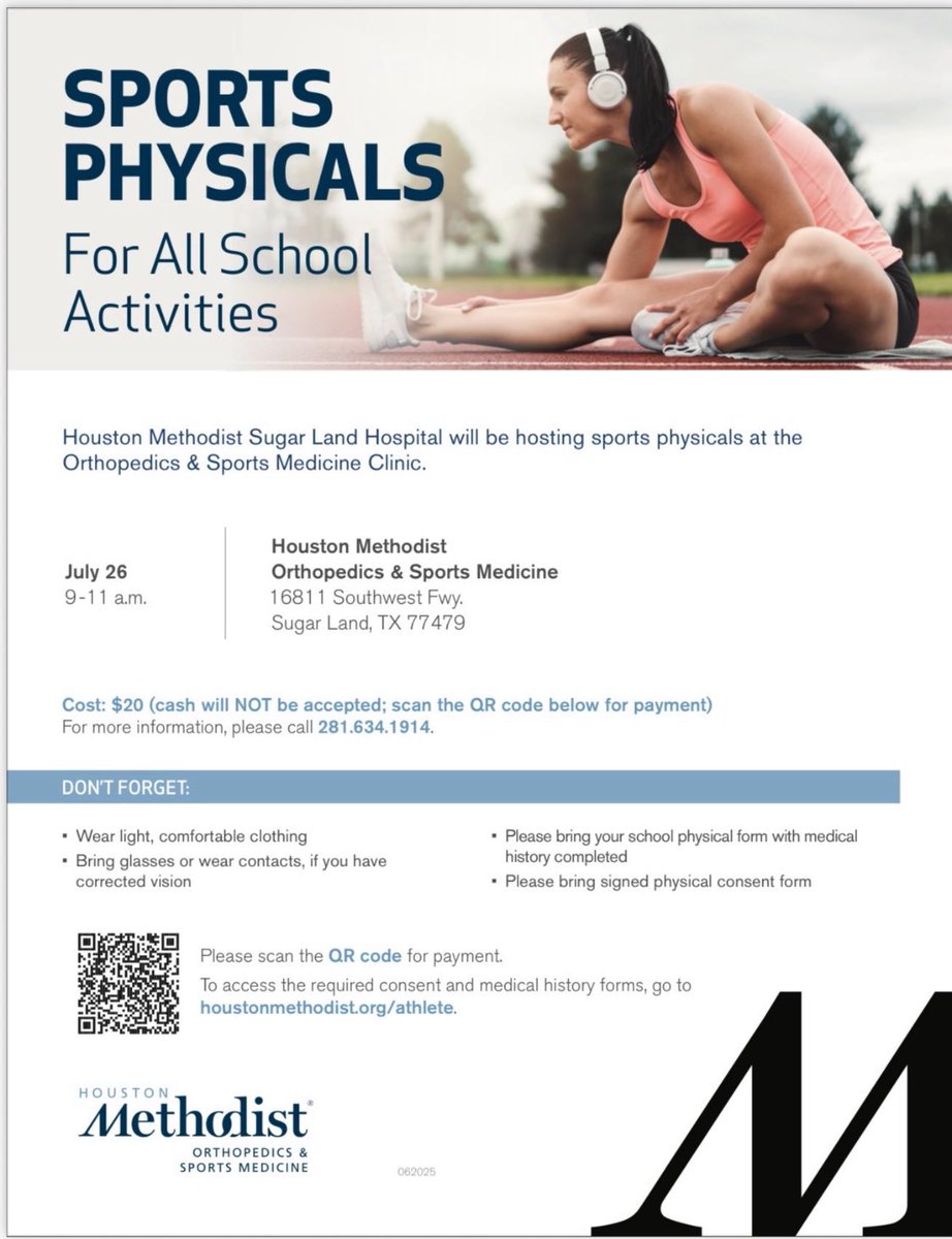 🚨🚨🚨Sports Physicals!!!! Tomorrow starting from 9am-11am🚨🚨🚨