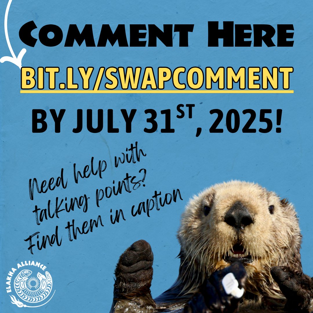 ElakhaA's tweet image. WE NEED YOUR HELP - Tell #ODFW to include #seaotters in the future #conservation plans for the #OregonCoast 👏

Share your voice using the link below! 

elakhaalliance.org/action-alert-w…