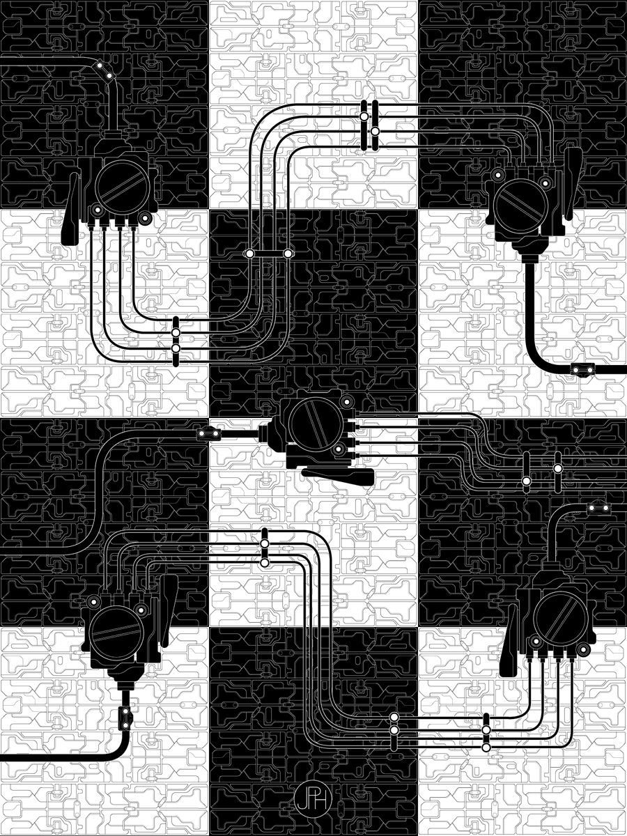 jphanel1972's tweet image. ✏️Wired symmetry in motion 📐
Where industrial control meets electronic abstraction.
- No AI product - Julien-Pierre Hanel 2025
#ElectronicArt #IndustrialDesign #GeometricArt #TechIllustration #LineArt #CircuitInspired #DigitalAesthetics #SciFiDesign #Concept #artists #digitalart
