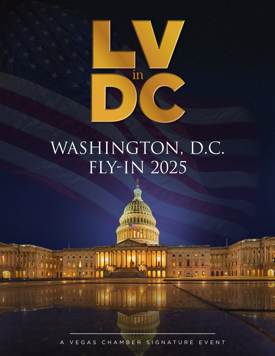 Early bird pricing ends July 31 for the Vegas Chamber's Washington, D.C. Fly-In 
*Register today: web.vegaschamber.com/atlas/events/9…
Now more than ever, your voice matters. #vegas #chamberofcommerce #Nevada #DC #policy #EconomicGrowth