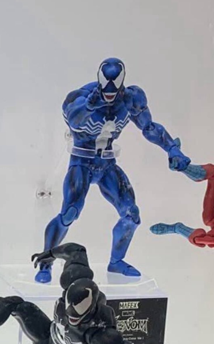 Spider_Figures's tweet image. Mafex Negative zone Spider-Man Blue venom Venom 2099 and movie carnage