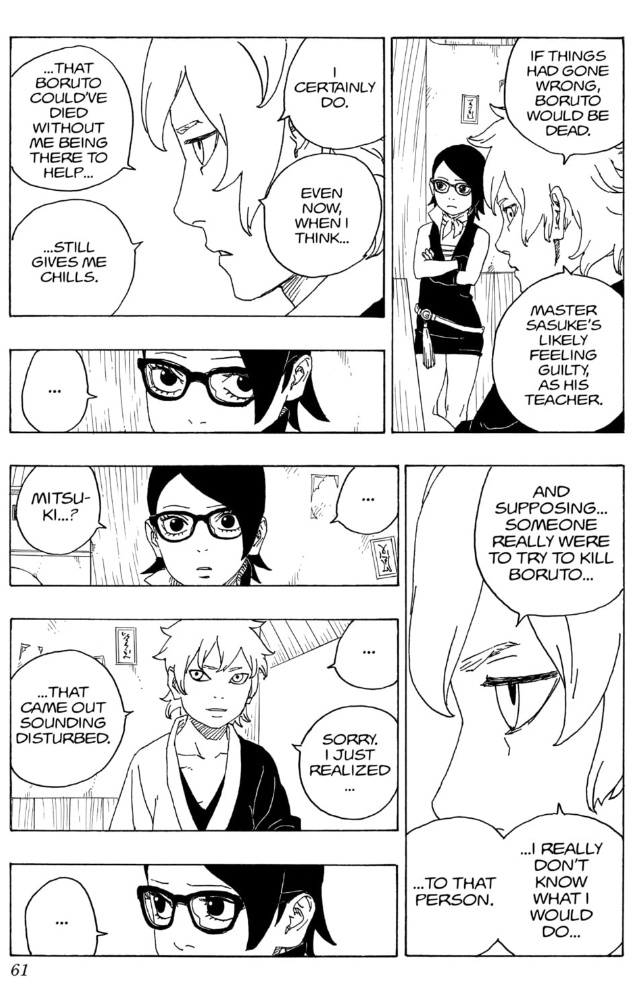 MidniteForge's tweet image. Mitsuki really loves Boruto 😊
But bro has no clue how to express it 😭
His eyes literally light up every time he sees him 🤣💙