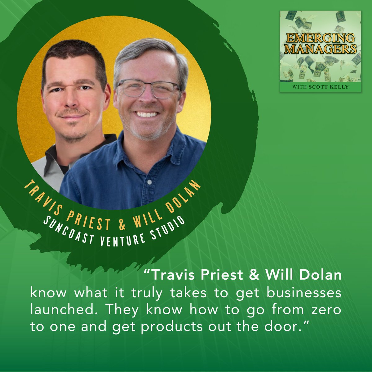 This week on the Emerging Managers Podcast: Understanding Studio Model With Travis Priest &amp; Will Dolan of Suncoast Venture Studio 

Watch and listen to the podcast here:
emergingmanagerspodcast.com/understanding-…

#Podcast #VentureCapital