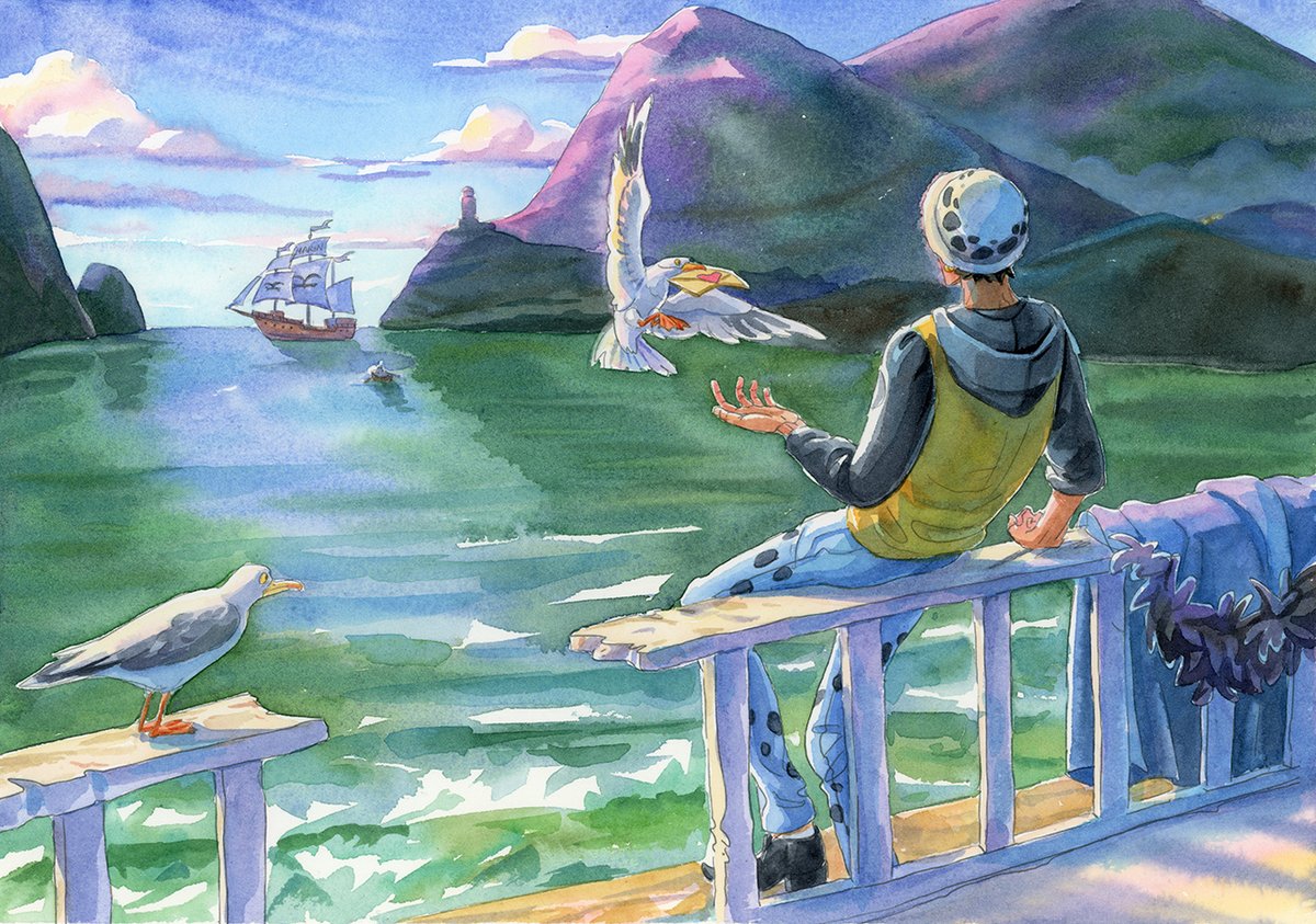ReLiliya's tweet image. A letter from Rocinante. Commander to the world, Cora-san to Law.