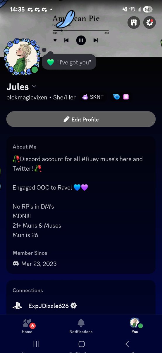 ACrownOfDeath's tweet image. Ruey.⠀

With Twitter not letting its UK users verify their age to post or see sexual content, feel free to add me over on Discord and / or join a roleplay server I co-run!

Hopefully, Twitter will sort it out soon, but not counting on it.

discord.gg/dqtBacfJ9q