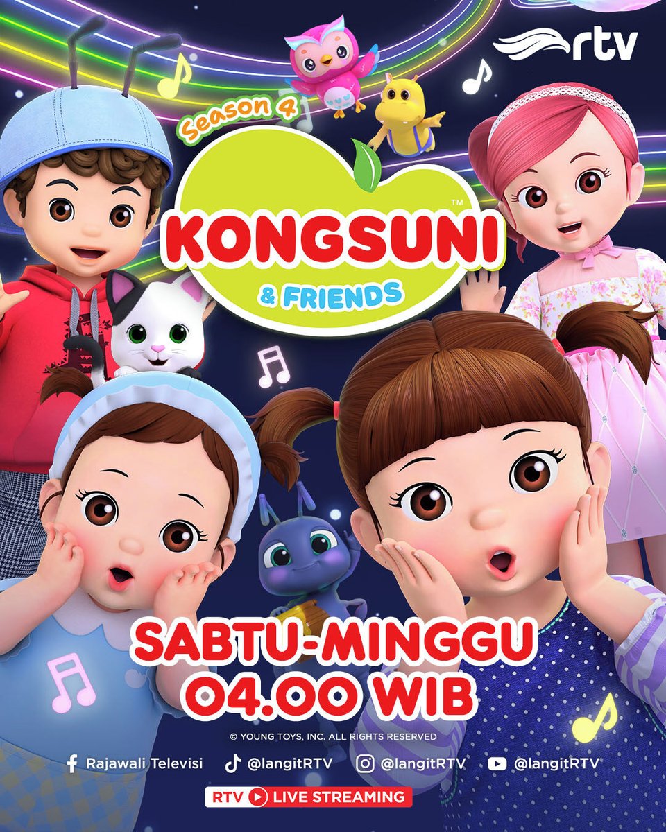langitRTV's tweet image. Udah pada tahu dong kalau weekend ada apa? Yup betul banget! Kongsuni siap menemani kamu! 😍💞

Jangan lewatkan pkl. 04.00 WIB hanya di RTV Makin Cakep⁣⁣⁣⁣ ya! 
⁣⁣⁣⁣
#RTVDigital #Kongsuni #RTV