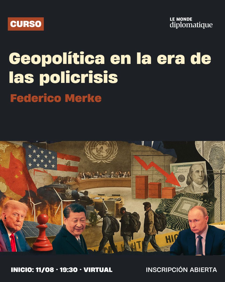 ElDiploConoSur's tweet image. #CURSOS | ¿Qué hay en agosto en el Dipló?

1. Periodismo internacional. Caja de herramientas
Juan Elman aborda reporteo, análisis, escritura y formatos audiovisuales para explorar el presente global. Con acompañamiento y devoluciones personalizadas.
📅 Inicia: 30 de julio - 19h…