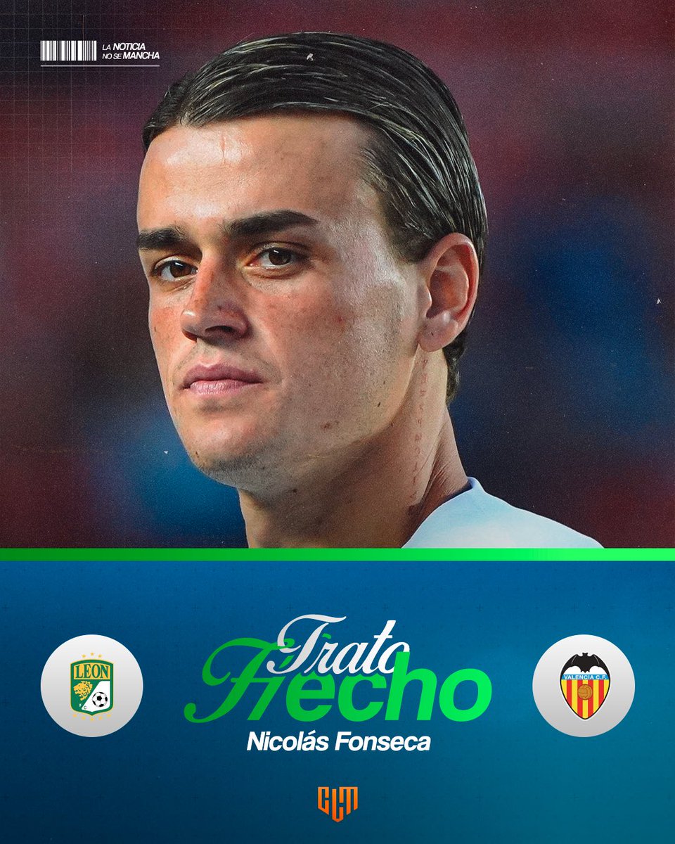 CLMerlo's tweet image. 🚨Nicolás Fonseca deja León y jugará en el Valencia.
*️⃣Ya hay acuerdo verbal entre clubes para su traspaso. Los abogados ya trabajan en los documentos. Si todo sale bien, el uruguayo firmará por 5 años. #TratoHecho
