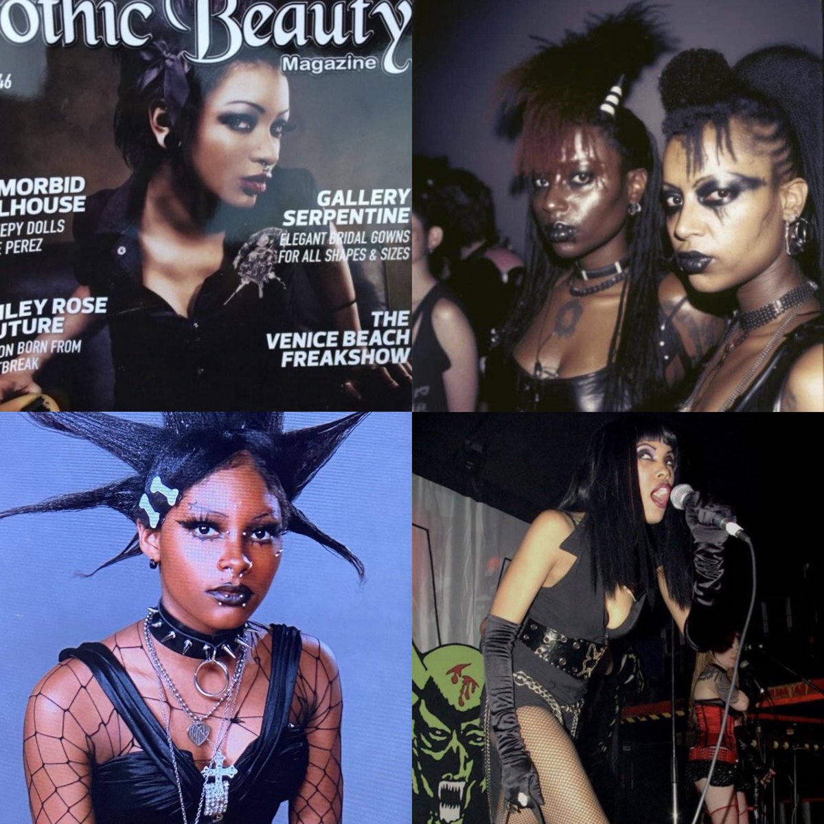 Black femme goths 𖤐